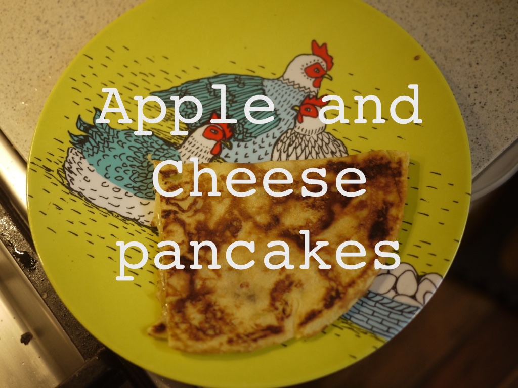 apple and cheese pancakes